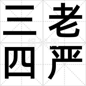 三老四严
