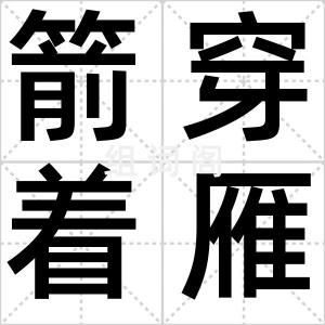 箭穿着雁口