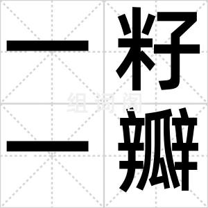 一籽一瓣儿