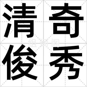 清奇俊秀