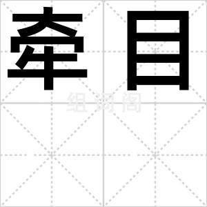 牵目