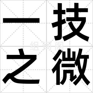 一技之微