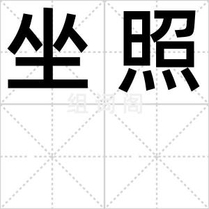 坐照