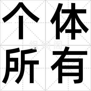 个体所有制