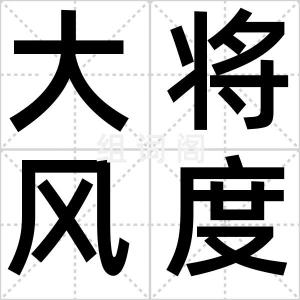 大将风度