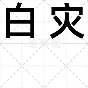 白灾