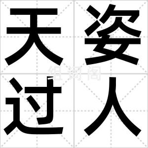 天姿过人