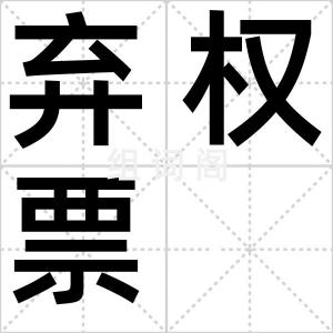 弃权票