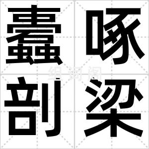 蠹啄剖梁柱