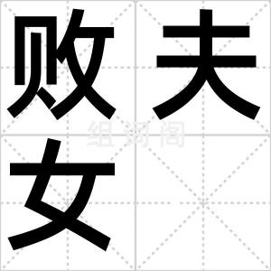 败夫女