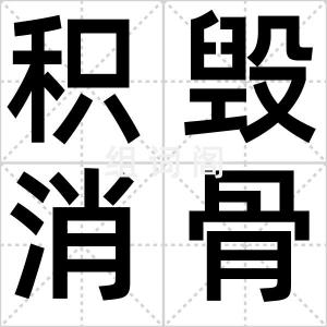 积毁消骨