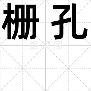 栅孔