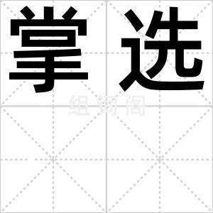 掌选
