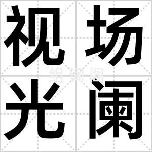 视场光阑