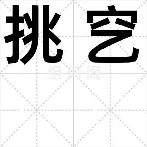挑穵
