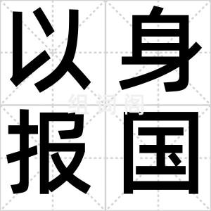 以身报国