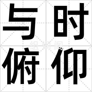 与时俯仰