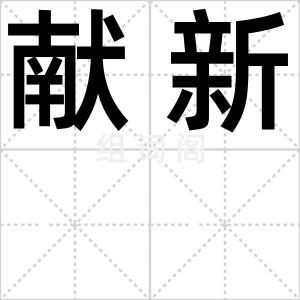 献新