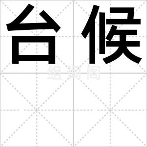 台候