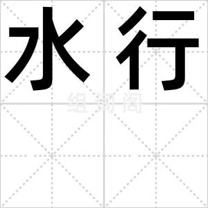 水行