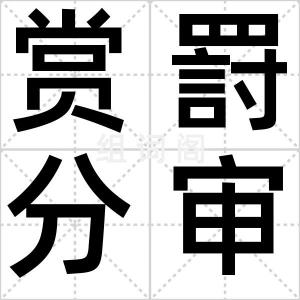 赏罸分审