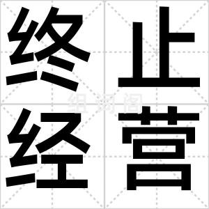 终止经营
