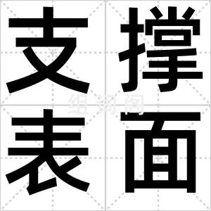 支撑表面