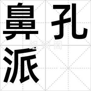 鼻孔派