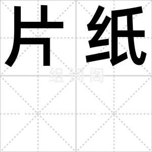 片纸