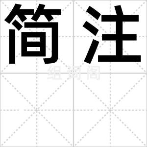 简注