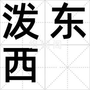 泼东西