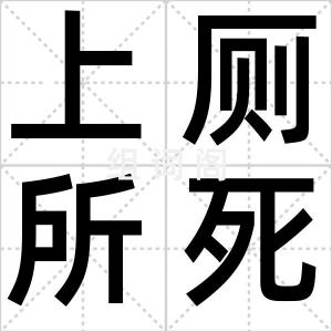 上厕所死