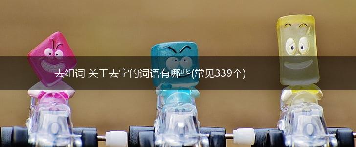 去组词 关于去字的词语有哪些(常见339个),第1张