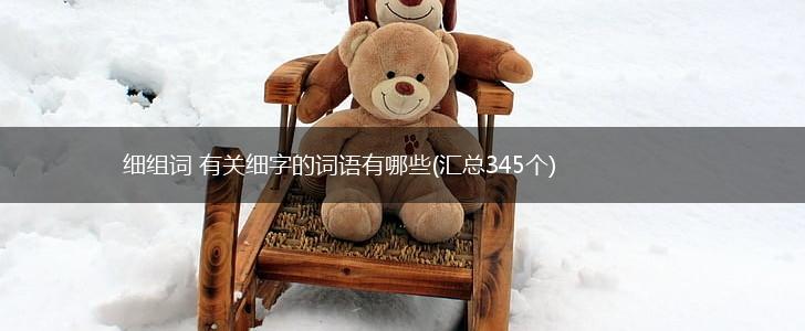 细组词 有关细字的词语有哪些(汇总345个),第1张