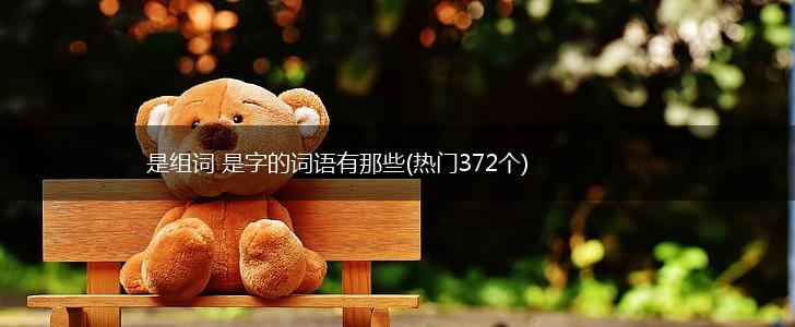 是组词 是字的词语有哪些(热门372个),第1张