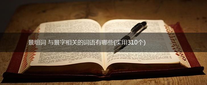 景组词 与景字相关的词语有哪些(实用310个),第1张
