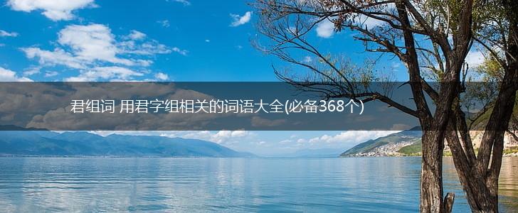 君组词 用君字组相关的词语大全(必备368个),第1张