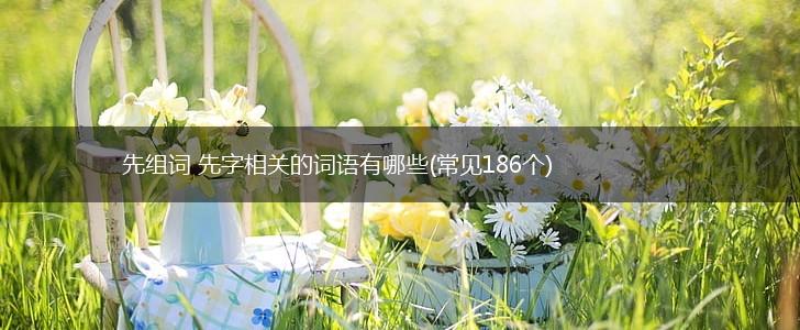 先组词 先字相关的词语有哪些(常见186个),第1张