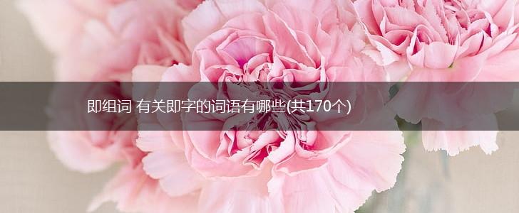 即组词 有关即字的词语有哪些(共170个),第1张