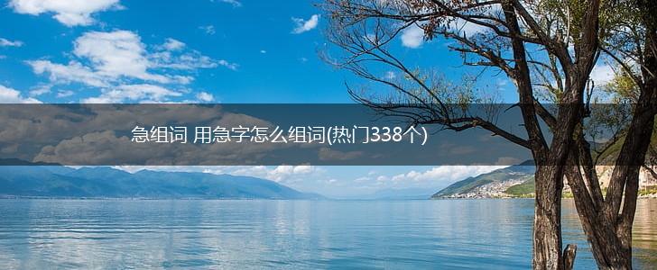 急组词 用急字怎么组词(热门338个),第1张