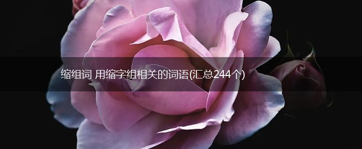 缩组词 用缩字组相关的词语(汇总244个),第1张