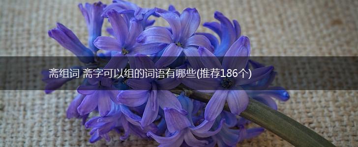 斋组词 斋字可以组的词语有哪些(推荐186个),第1张