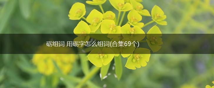 砺组词 用砺字怎么组词(合集69个),第1张