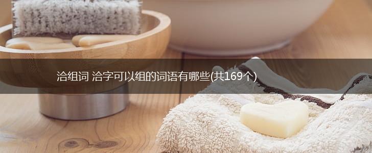 洽组词 洽字可以组的词语有哪些(共169个),第1张