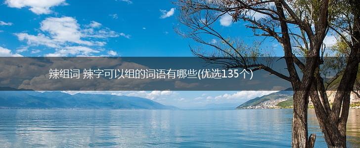 辣组词 辣字可以组的词语有哪些(优选135个),第1张